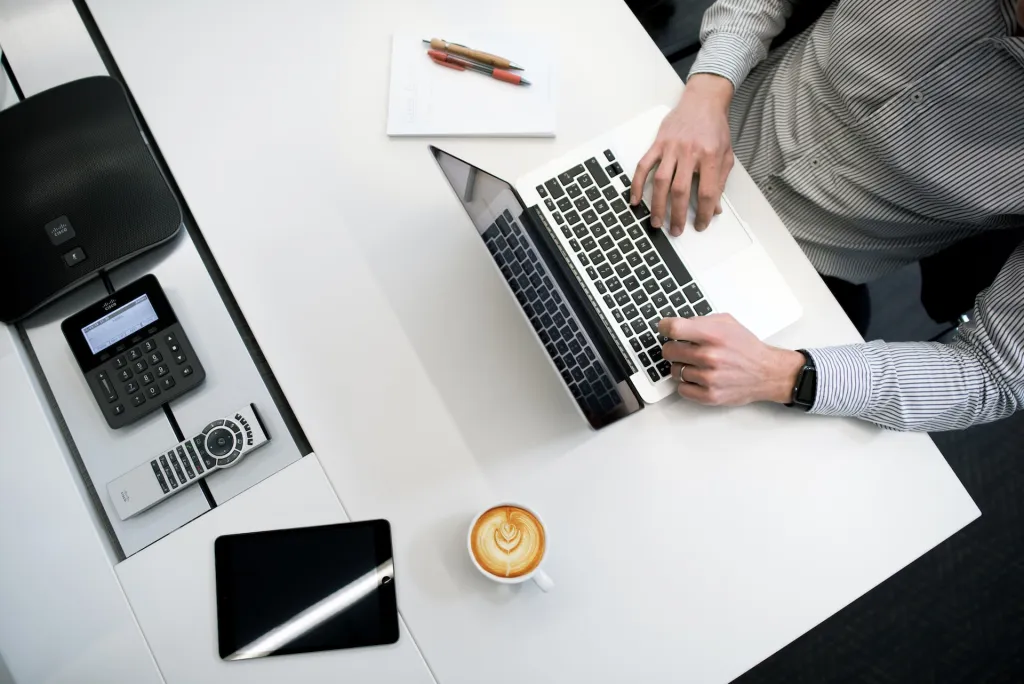 Man at the office desk