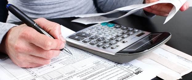 1040 form with calculator