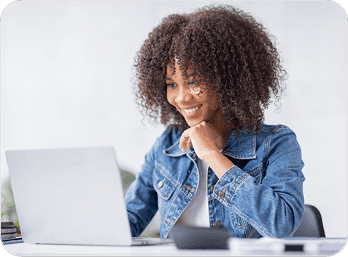 Lady with Laptop