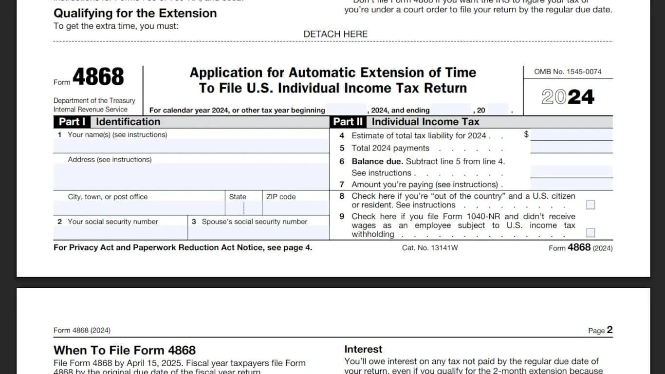 Form 4868